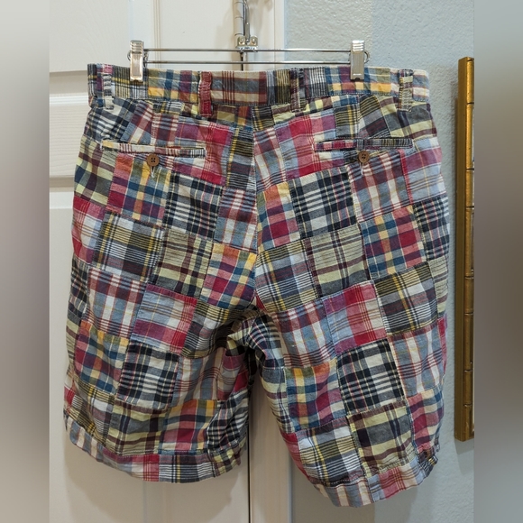 Snake Eyes Players Madris Plaid Mens Shorts Size 32/34 - Picture 2 of 4
